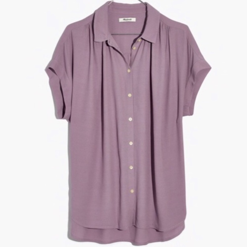 Madewell Lavender Button-Down Blouse - image 1